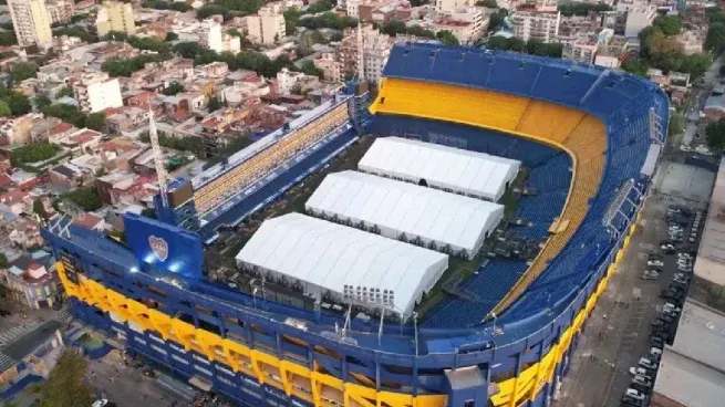 BOCA JUNIORS La Bombonera tiene las carpas listas para las elecciones. carpas-elecciones