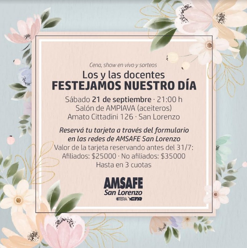 2024021 AMSAFE FLYER FIESTA DIA DEL MAESTRO SEPTIEMBRE 2024