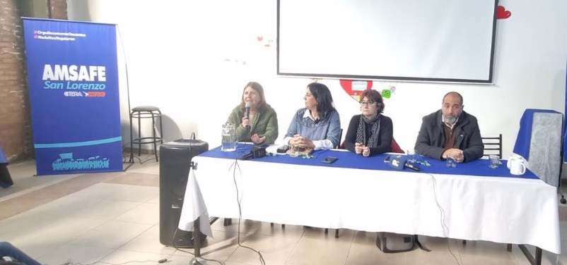 20240827 AMSAFE CONFERENCIA DE PRENSA SUSANA LUDMER ADRIANA MONTEVERDE SONIA ALESSO PAULO JUNCOS