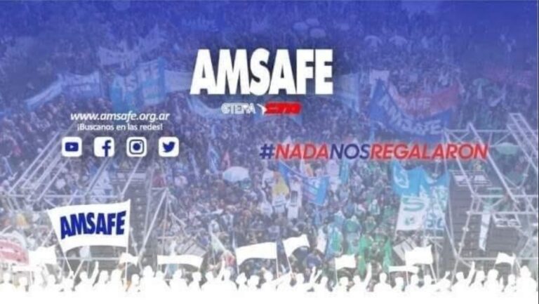 Amsafé en alerta ante la posible caída de un fondo clave para las escuelas