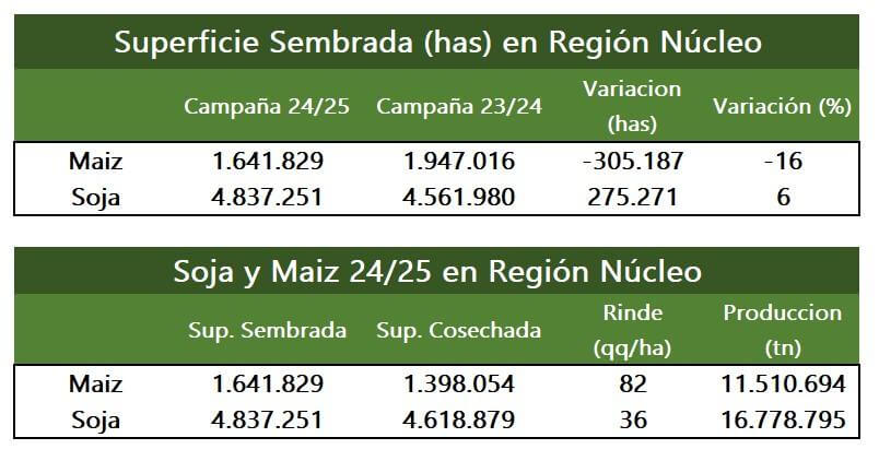 numeros maiz y soja nucleo